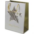 Pl Torba Stars On Christmas Gold Large